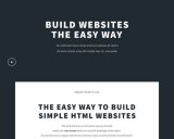 Easy way to build simple HTML websites