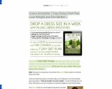 Green Smoothie 7 Day Detox Diet Plan: Lose Weight and Feel Better – Green Thickies: Filling Green Smoothie Recipes