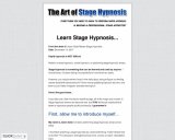 Learn Stage Hypnosis | The Art of Stage Hypnosis