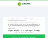 Vegan Changers-The 28 Days Vegan Challange