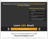 Master Resell Rights | Private Label Rights PLR | Master Resale Rights