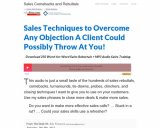 Bob Firestone’s Sales Rebuttal Guide 2016